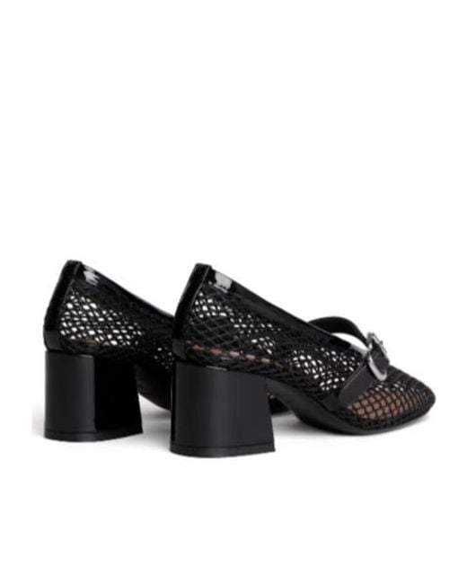 Alaïa Black Alaïa Fishnet Mary Janes Pumps