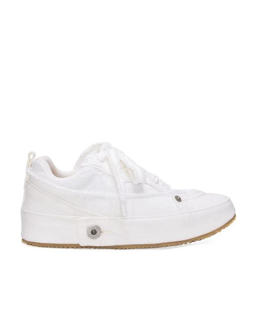 Loewe White Deconstructed Sneaker for men