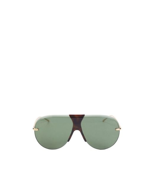 Loewe Green Safari Shield Sunglasses