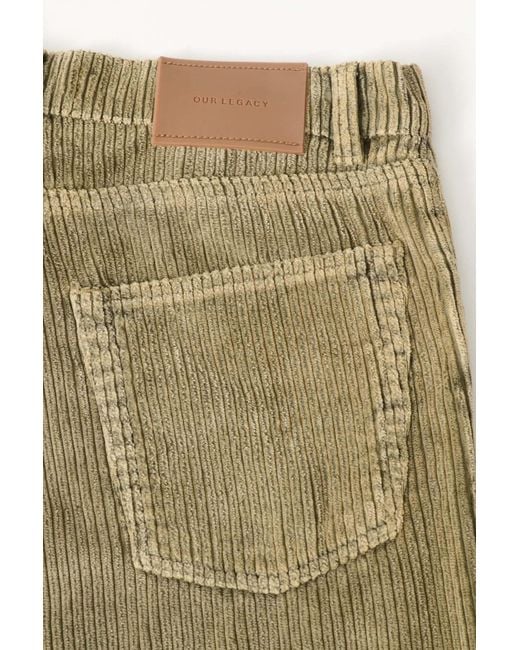 Our Legacy Green Casual Trousers With Belt Loops for men