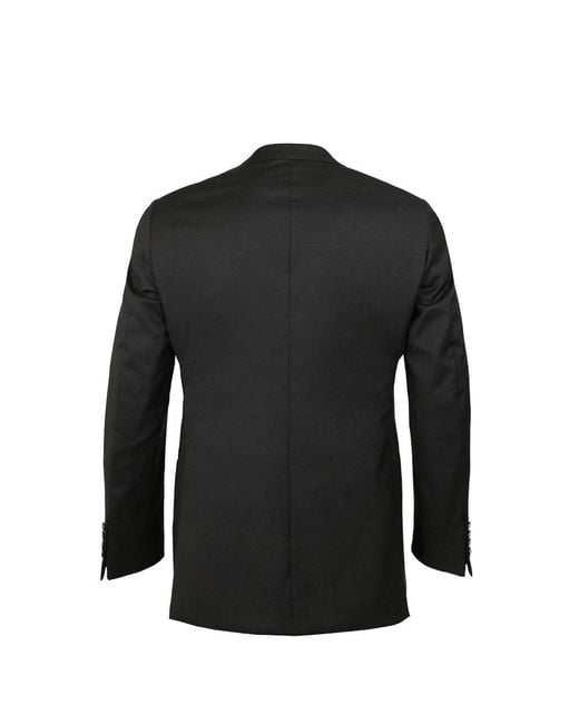 Armani Collezioni Black Logo Suit Jacket for men