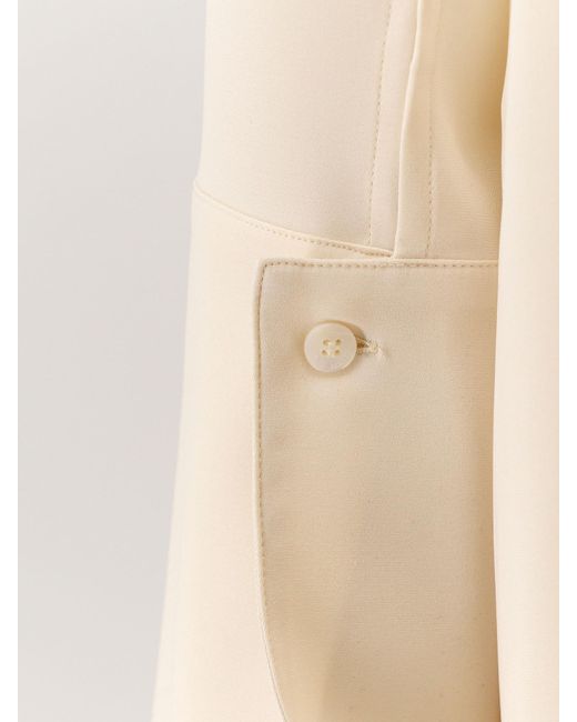 Max Mara Natural Ossola Collared Long-Sleeve Dress