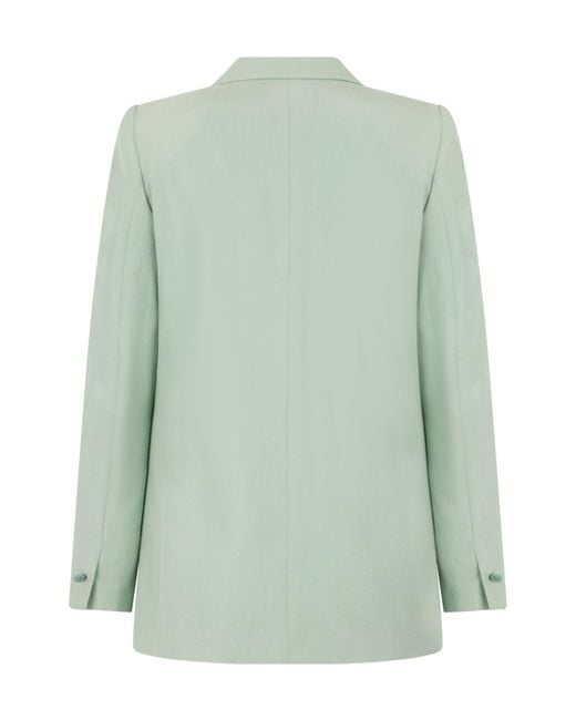 Fabiana Filippi Green Two-Button Lyocell Blazer