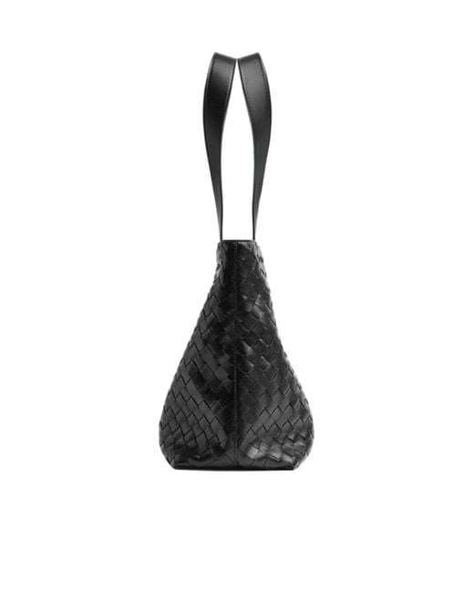 Bottega Veneta Blue Small Intrecciato Zipped Tote Bag for men