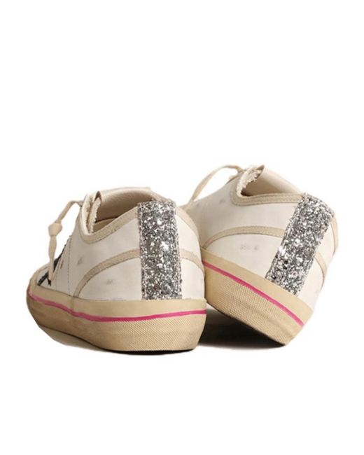Golden Goose Deluxe Brand Natural V-Star 2 Lace-Up Sneakers