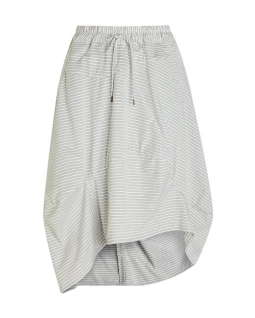 Vivienne Westwood Gray Elastic-Waist Skirt