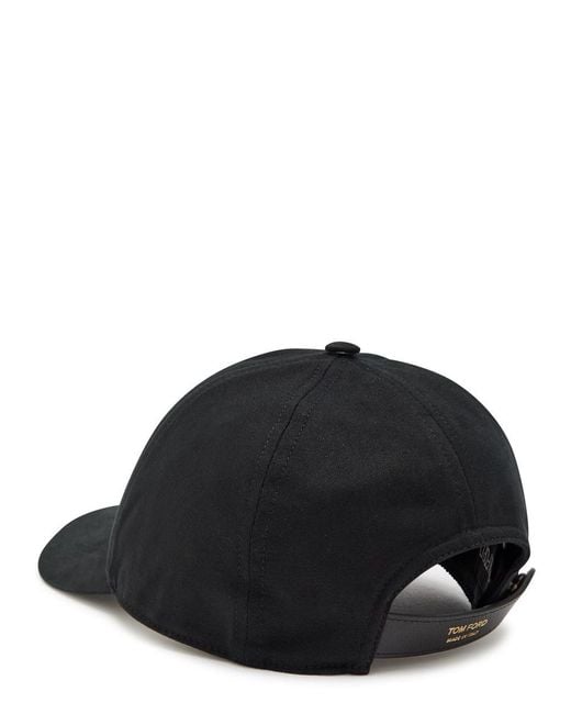 Tom Ford White Logo-Embroidered Canvas Cap for men
