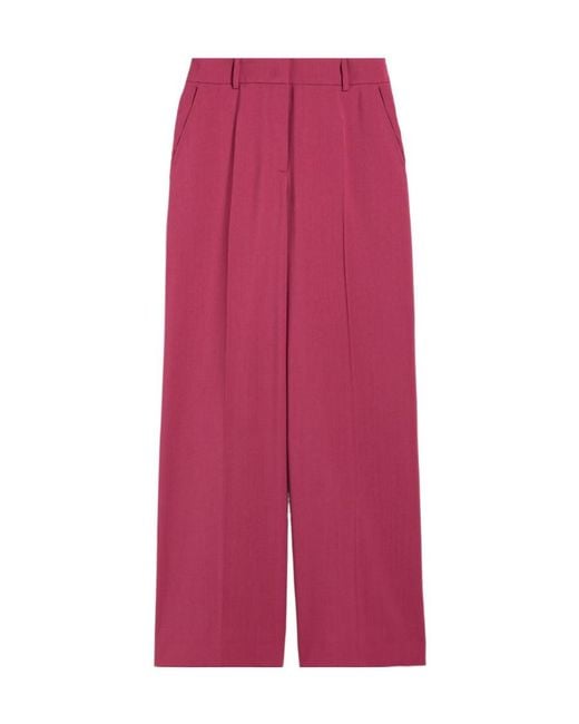 Weekend by Maxmara Pink High Waist Straight Leg Pants