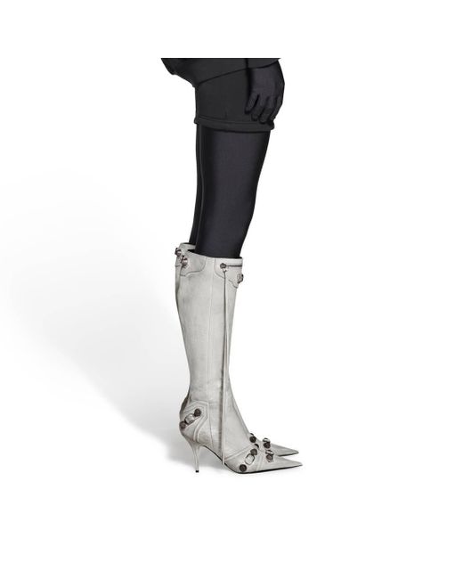Balenciaga White Heeled Boots