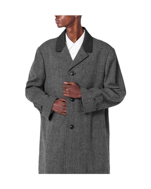 Maison Margiela Gray Tailored Slim Long Coat for men