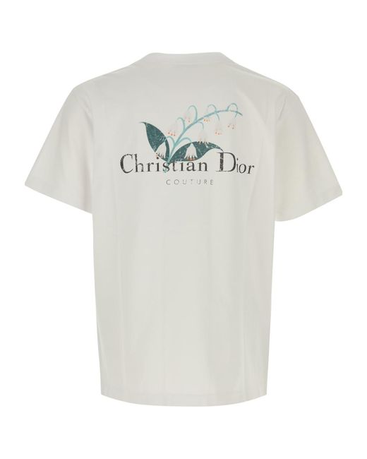 Dior Short-Sleeved T-Shirt in White for Men | Lyst