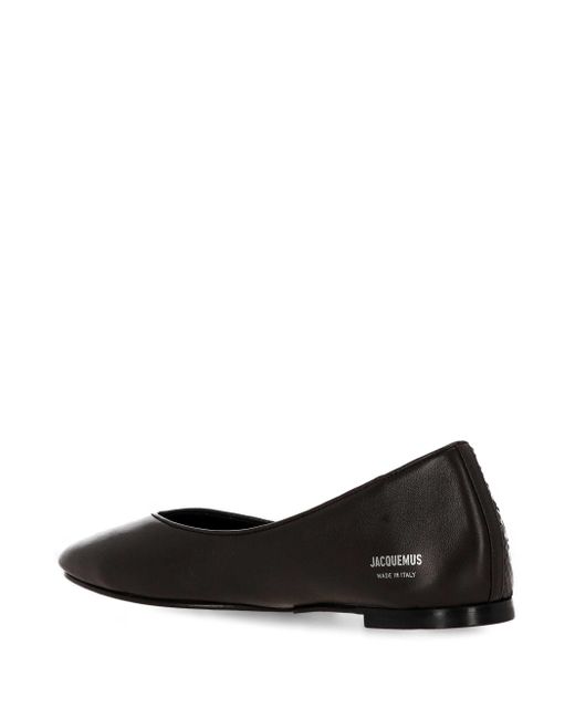 Jacquemus Black Panelled Slip-On Flats