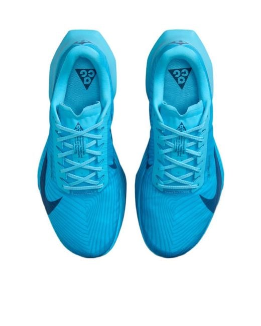 Nike Blue Acg Ultrafly Trail Running Shoes for men
