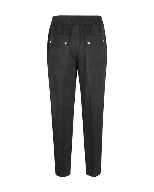 True Royal Black Snap Pocket Pants