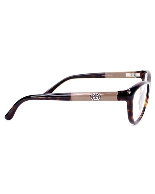 Gucci White Logo Details Flat Mirror