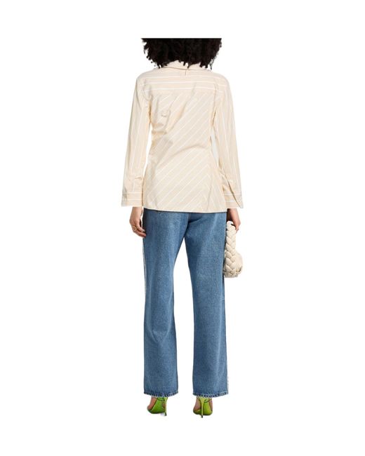 Jacquemus Natural Striped Long-Sleeve Shirt