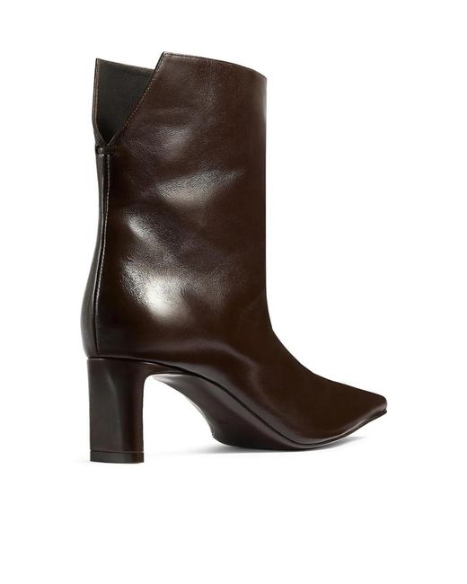 Khaite Brown Ona Ankle Boots