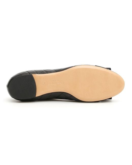 Ferragamo Black Ferragamo Varina Ballet Flats