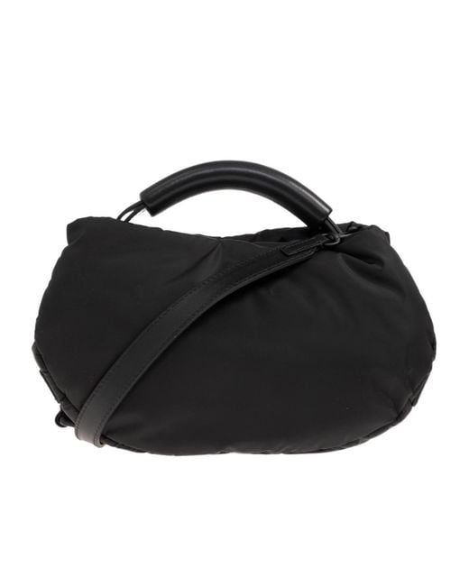 Moschino Black Handle Me Top Handle Tote Bag