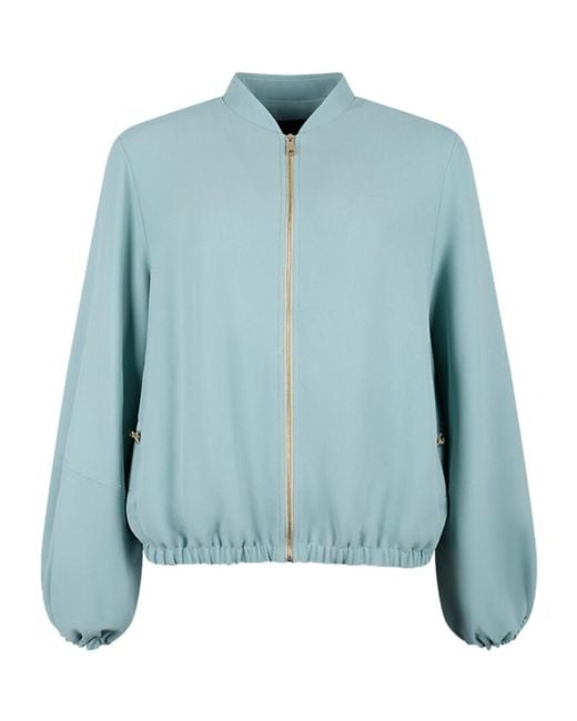 Fabiana Filippi Blue Long-Sleeve Zip-Up Jacket