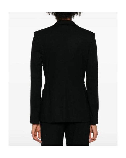 Harris Wharf London Black Double-Breasted Blazer