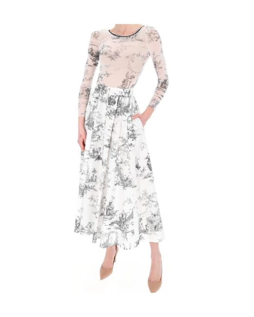 Philosophy Di Lorenzo Serafini White Toile De Jouy-Print Top