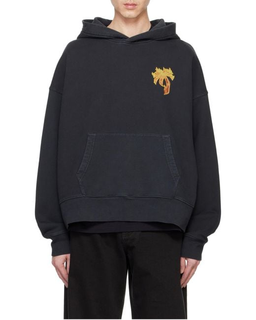 Palm Angels Black Sweatshirt for men