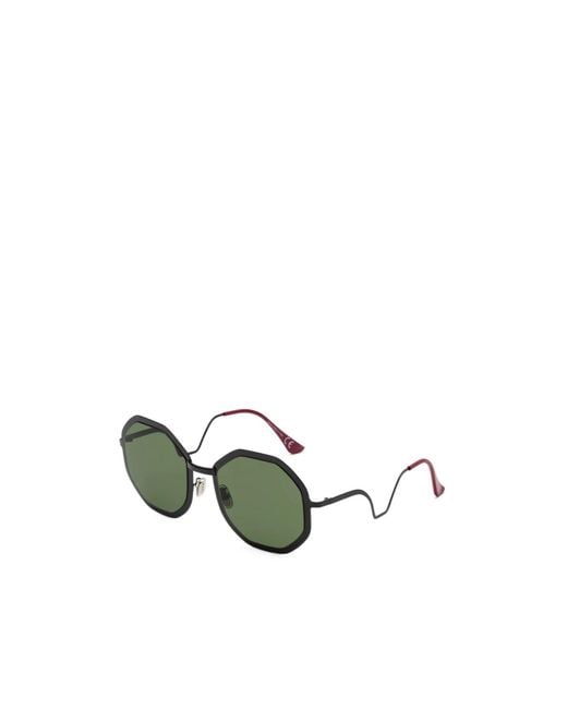 Marni Green Geometric Frame Sunglasses for men