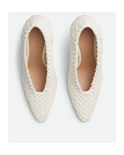 Bottega Veneta White Sofia Pump