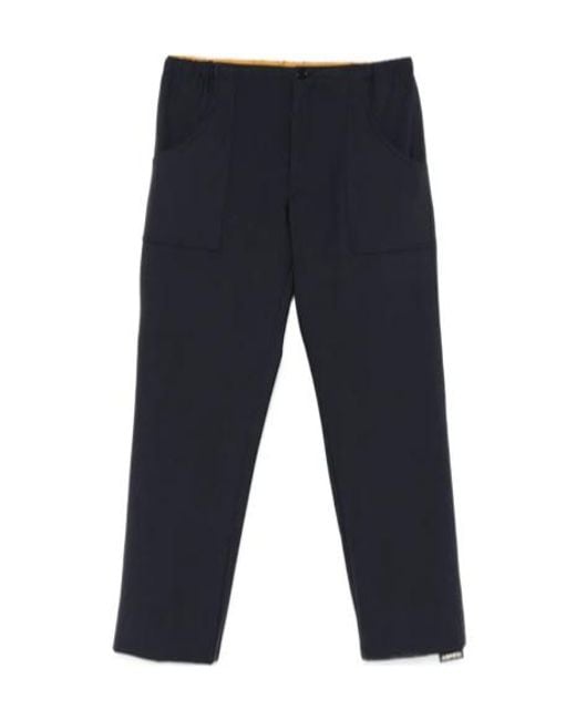 Aspesi Blue Straight-Leg Casual Pants