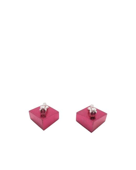 Monies Pink Geometric Earrings