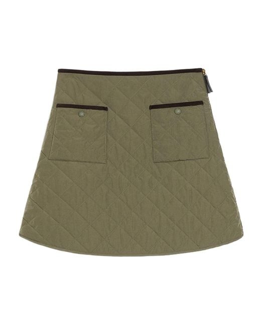 Weekend by Maxmara Green Max Mara Weekend Erba Quilted Mini Skirt