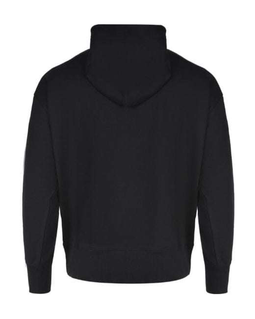 MSGM Blue Logo-Print Drawstring Hoodie for men
