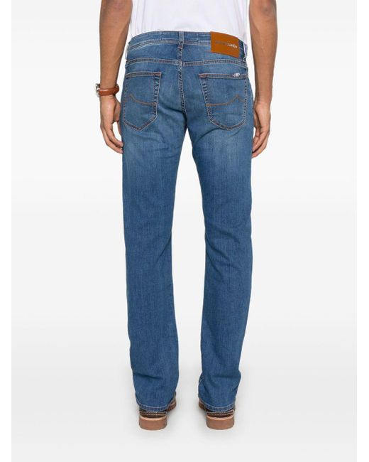 Jacob Cohen Blue Belt Loop Jeans for men