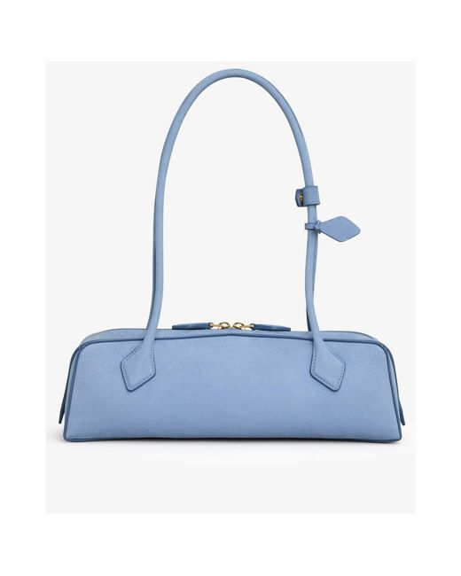 Alaïa Blue Alaïa Le Teckel Medium Shoulder Bag