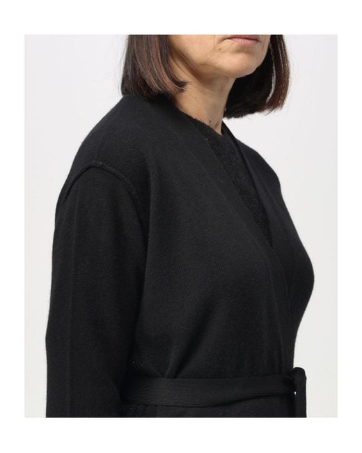 Twinset Black Logo-Plaque Rhinestone Cardigan