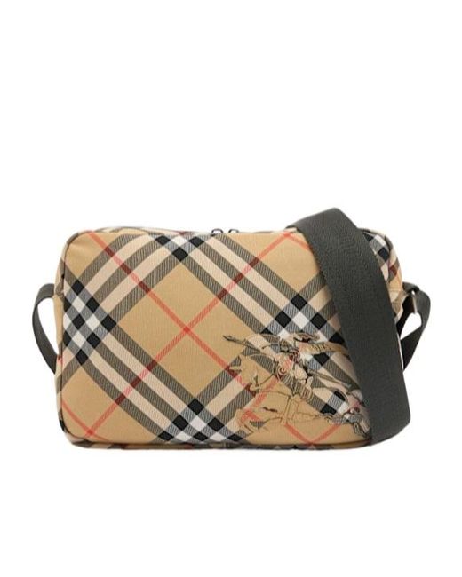 Burberry Multicolor Checked Crossbody Bag for men