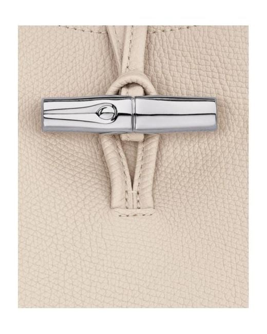 Longchamp White Le Roseau M Hobo Bag
