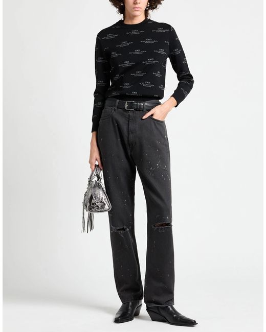 MM6 by Maison Margiela Gray Tie-Dye Ripped Straight-Leg Jeans