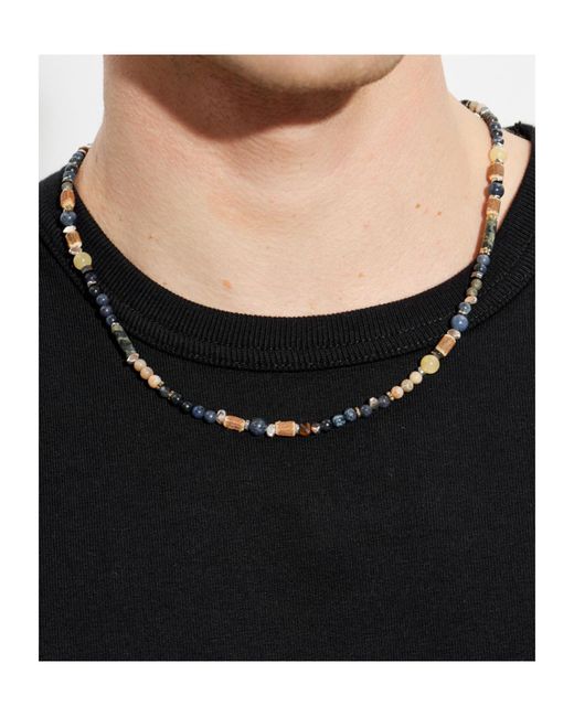 Isabel Marant Metallic Stones Detailed Short Necklace for men
