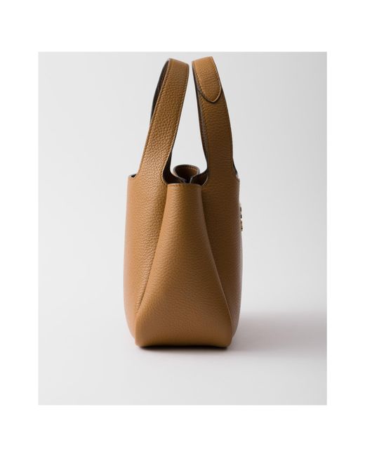 Prada Brown Liaison Mini Leather Handbag