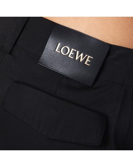 Loewe Black Cargo Trousers