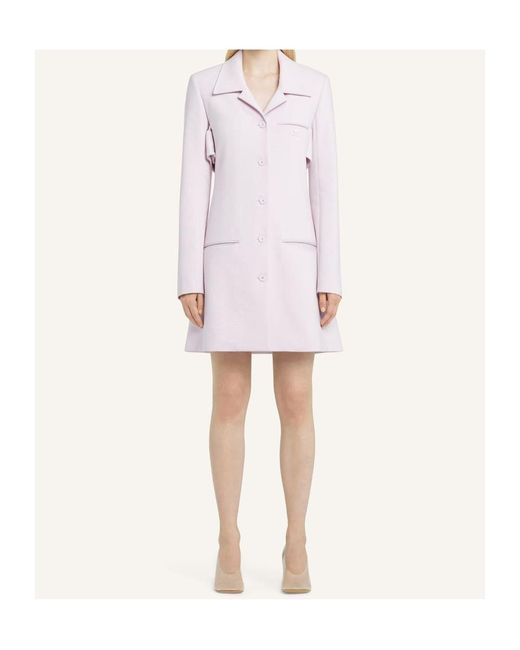 Courreges Pink Courrèges Heritage A-Line Coat