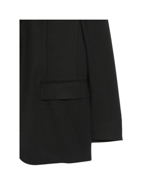 Canali Black Long-Sleeve Blazer for men