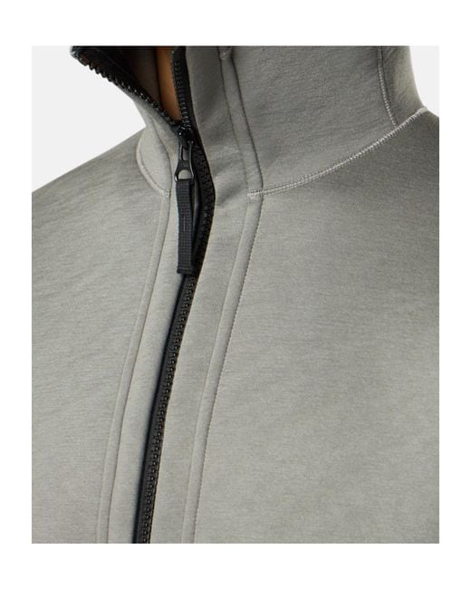 Stone Island Gray Scuba Zipped Hoodie for men
