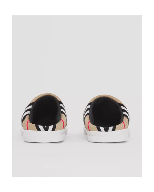 Burberry Multicolor Icon Stripe Backless Slippers