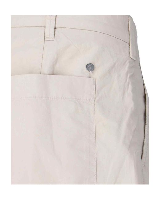 Closed White Pleated Wide Leg Pants for men