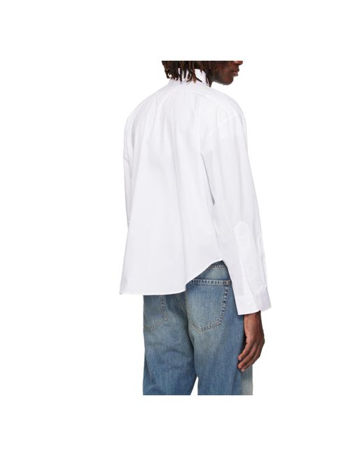 VAQUERA White Bra-Print Button-Down Shirt