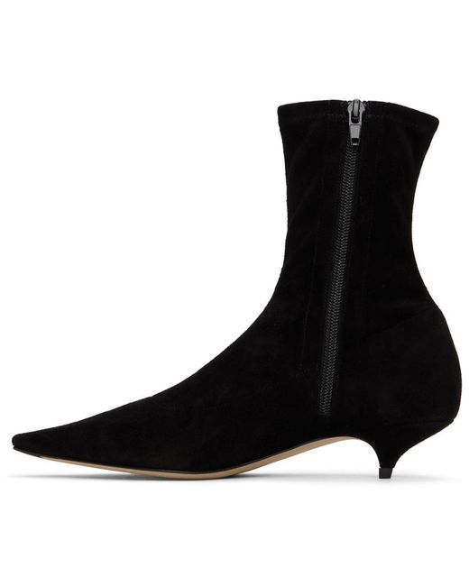 The Row Brown Liisa Kitten Boots
