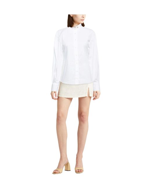 Brunello Cucinelli White Solid Color Shirts